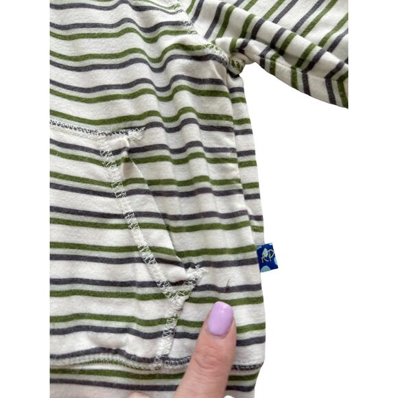 Kickee Pants Bamboo Striped Hoodie Size 12-18m - Picture 6 of 7